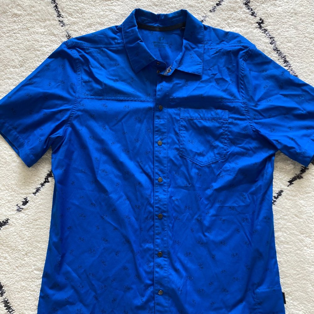 Men's Pearl Izumi casual button down shirt size L